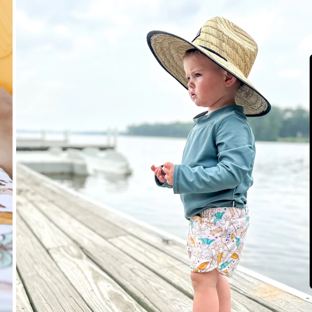 Dream Big Little Co. Surf Shack Dream Swim Shorties // Nwt